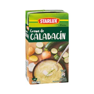 Crema de calabacín Starlux con queso de cabra