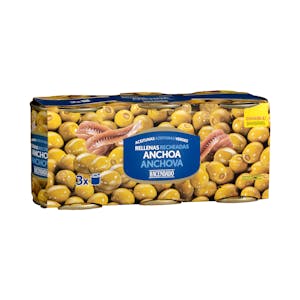 Aceitunas verdes rellenas de anchoa Hacendado