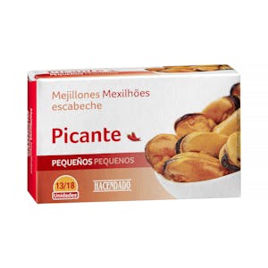 Mejillones picantes en escabeche Hacendado pequeños Lata