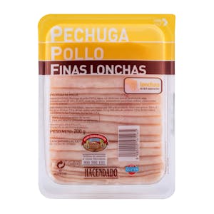 Pechuga de pollo Hacendado finas lonchas