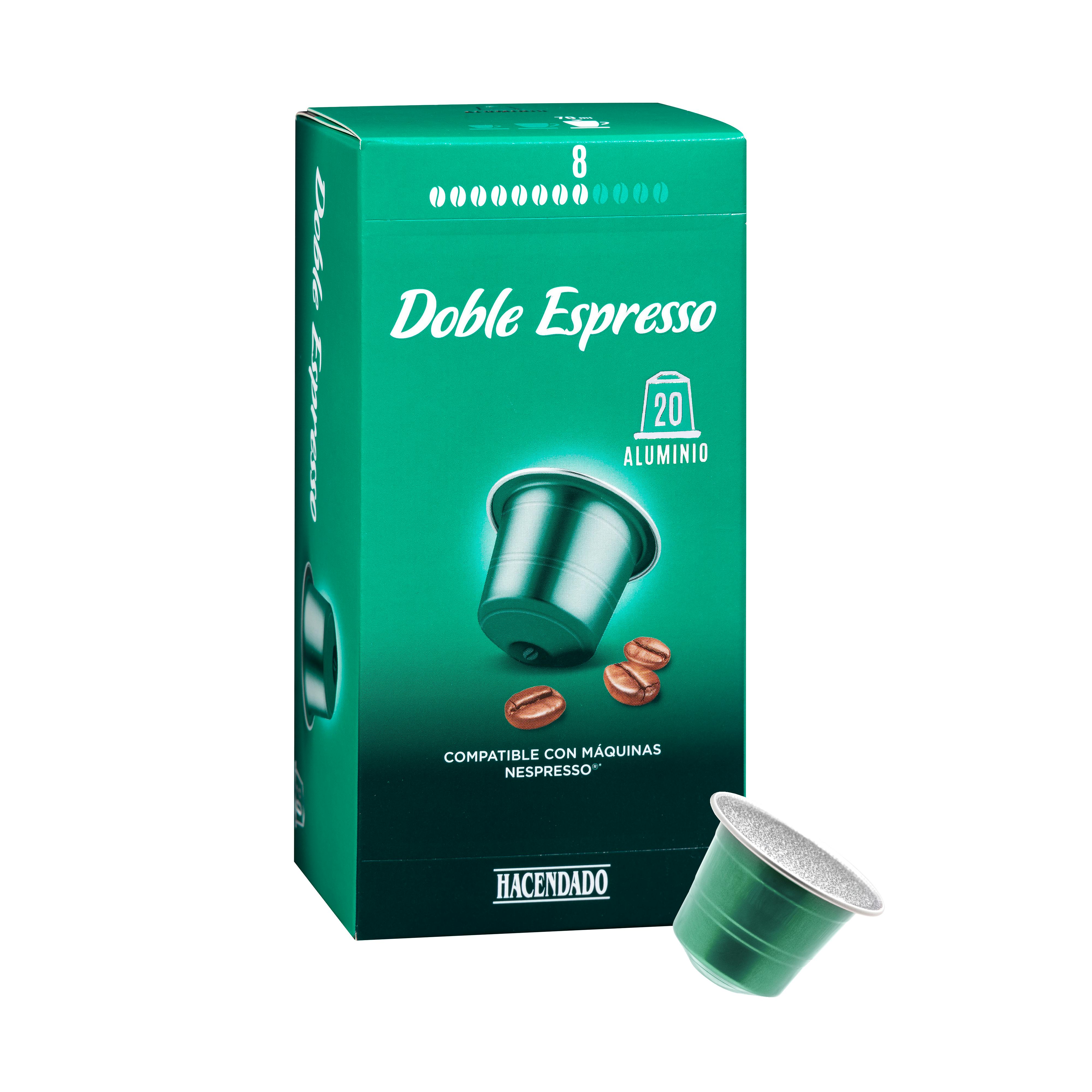 Café en cápsula doble espresso Hacendado | Mercadona compra online