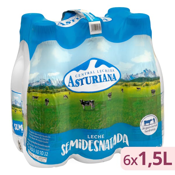 Imagen de Leche semidesnatada Asturiana