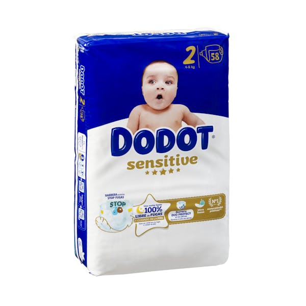 Pañales bebé talla 2 de 4-8 kg Dodot
