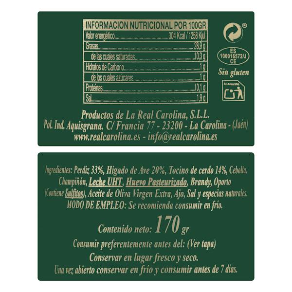Etiqueta / ingredientes
