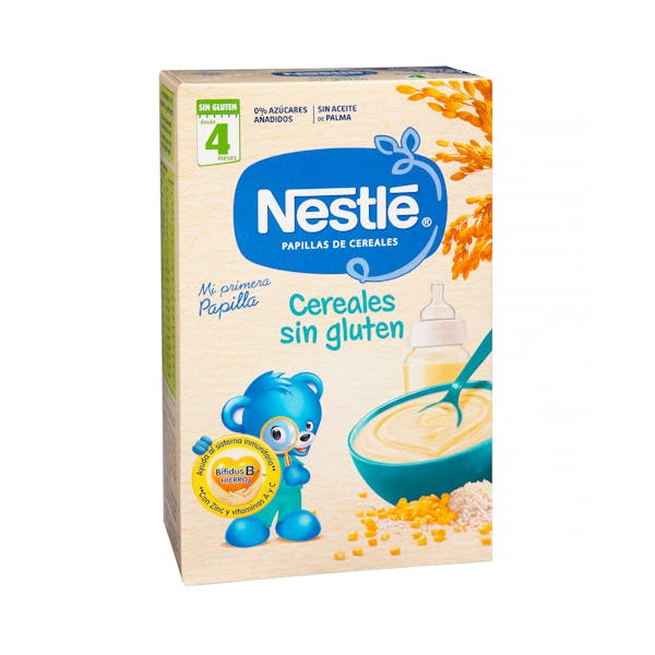 Mejores Cereales Bebé 4 Meses Papilla instantánea con cereales sin gluten Nestlé +4 meses | Mercadona