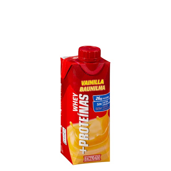 Batido lácteo sabor vainilla +Proteínas Hacendado 26 g proteínas