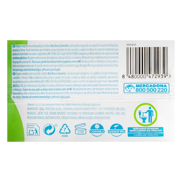 Papel higiénico húmedo WC Bosque Verde