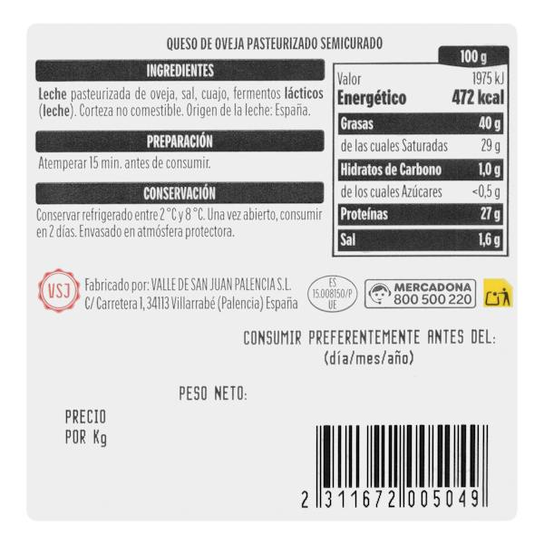 Etiqueta / ingredientes