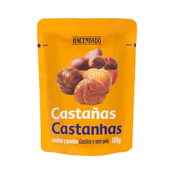 Castañas cocidas y peladas Hacendado