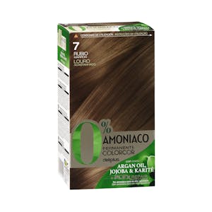 Coloración permanente 0% amoníaco 7 rubio Colorcor