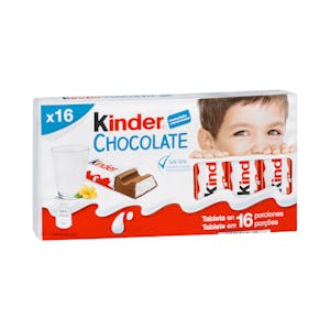Barritas de chocolate con leche Kinder rellenas de leche