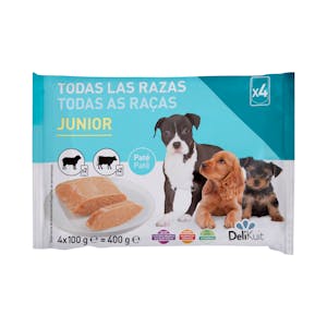 Paté perro junior Delikuit con ternera y cordero