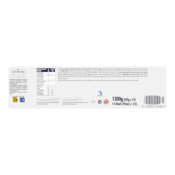 Bebida láctea natural Actimel