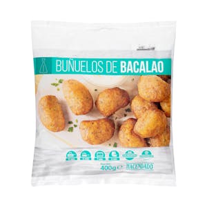 Buñuelos de bacalao Hacendado ultracongelados