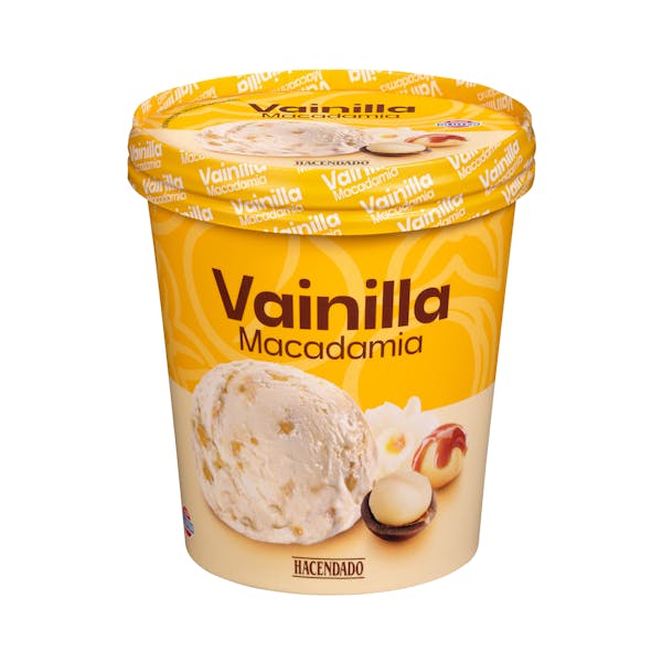 Helado vainilla y nueces de macadamia Hacendado