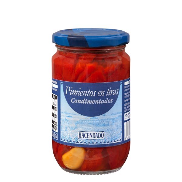 Imagen de Pimientos en tiras condimentados Hacendado