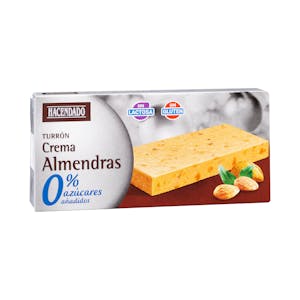 Turrón blando crema de almendras Hacendado 0% sin azúcares añadidos