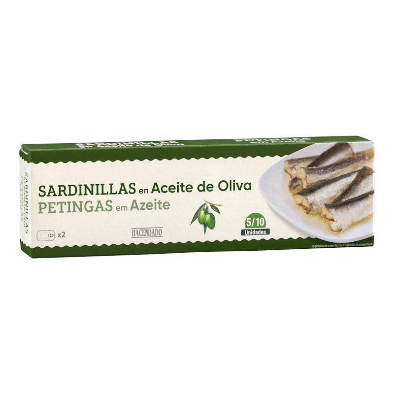 Sardinillas en aceite de oliva Hacendado