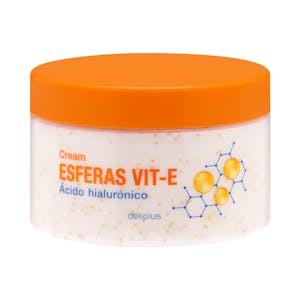 Crema corporal hidratante Esferas Vit-E Deliplus con ácido hialurónico