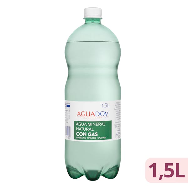 Agua mineral con gas grande Aguadoy