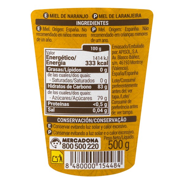 Miel de naranjo Hacendado