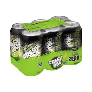Refresco lima limón Hacendado zero azúcar fresh gas