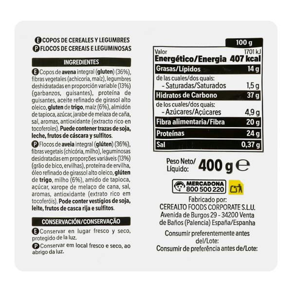 Etiqueta / ingredientes