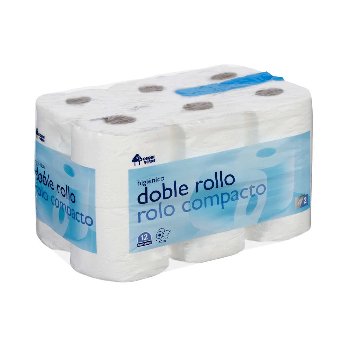 Papel higiénico Doble Rollo Bosque Verde – Mercadona – صورة إعلانية للمنتج