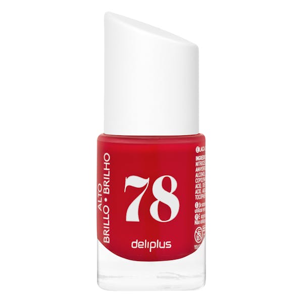 Imagen de Laca de uñas alto brillo Deliplus 78 rojo