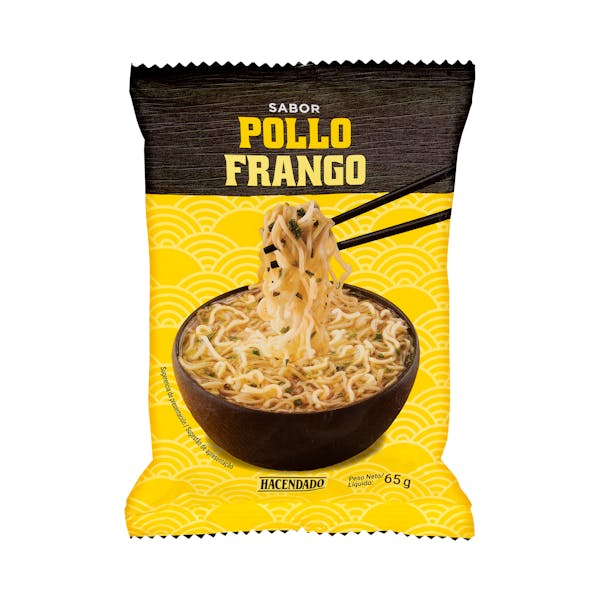 Fideos orientales sabor pollo Hacendado