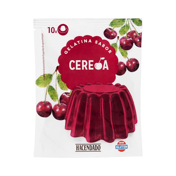 Imagen de Preparado en polvo gelatina cereza Hacendado
