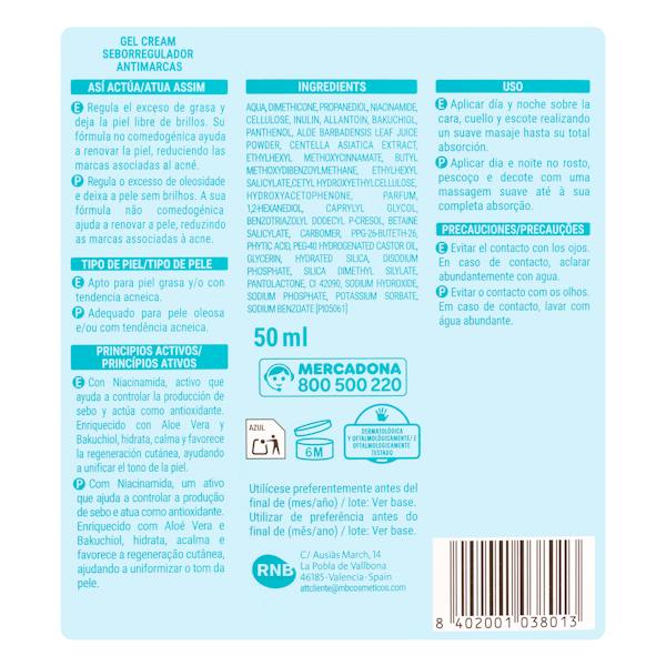 Etiqueta / ingredientes