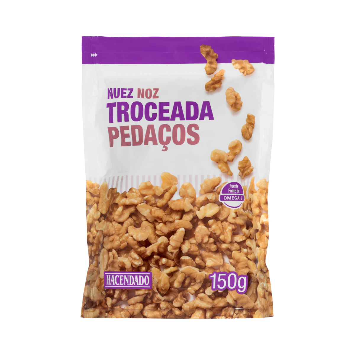 Nuez troceada pelada Hacendado – Mercadona – صورة إعلانية للمنتج