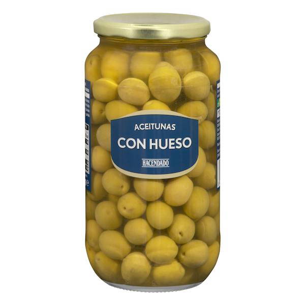 Imagen de Aceitunas verdes Hacendado con hueso