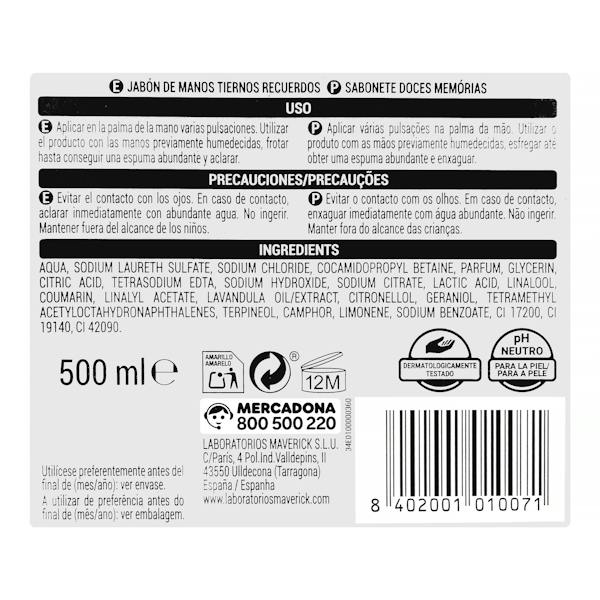 Etiqueta / ingredientes
