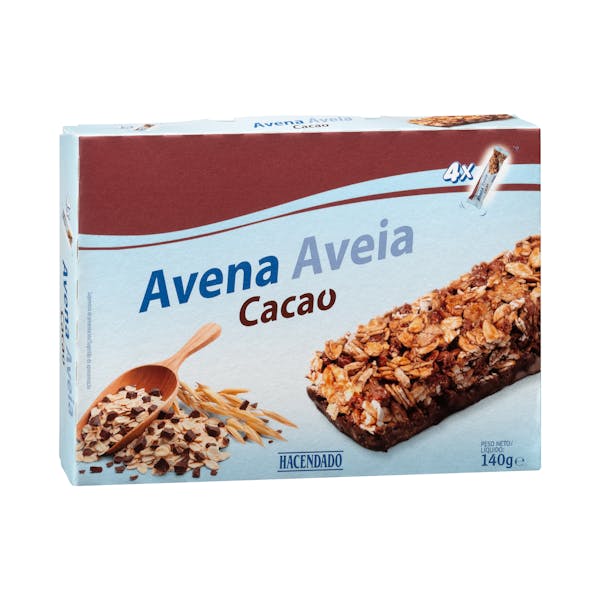 Imagen de Barritas de cereales avena Hacendado con cacao