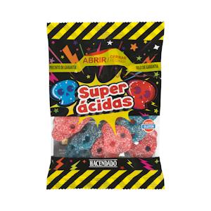 Golosinas calaveras Halloween super ácidas Hacendado