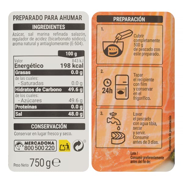 Preparado para ahumar Hacendado