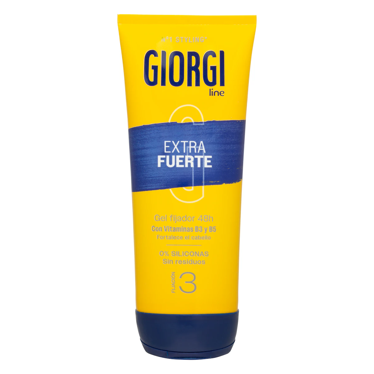 Gel fijador cabello extra fuerte Giorgi fijación 3 – Mercadona – صورة إعلانية للمنتج