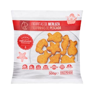 Figuritas de merluza empanadas Hacendado ultracongeladas