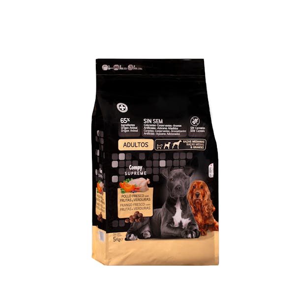 Imagen de Comida perro adulto Supreme Compy pollo fresco con frutas y verduras