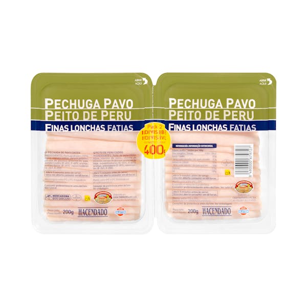 Imagen de Pechuga de pavo Hacendado finas lonchas