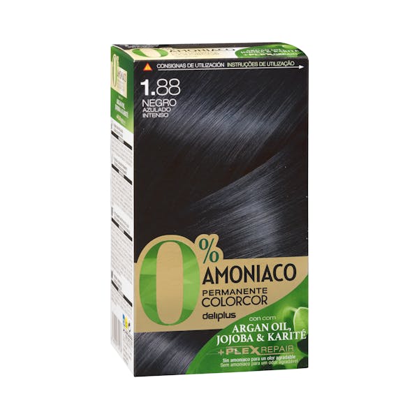 Coloración permanente 1.88 negro azulado intenso Deliplus 0% amoníaco