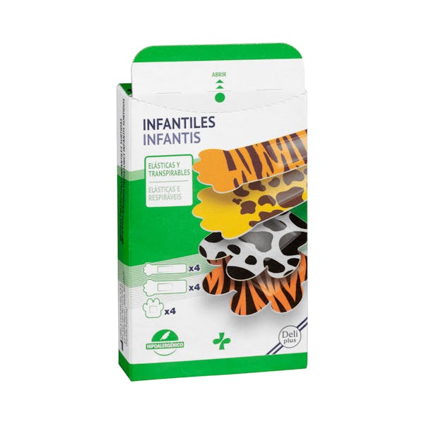 Imagen de Tiras adhesivas protectoras infantiles Deliplus surtidas, elásticas y transpirables