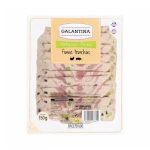 Galantina con pistacho y trufa Hacendado finas lonchas
