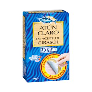 Atún claro en aceite de girasol Hacendado