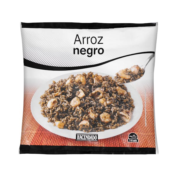 Arroz negro Hacendado ultracongelado