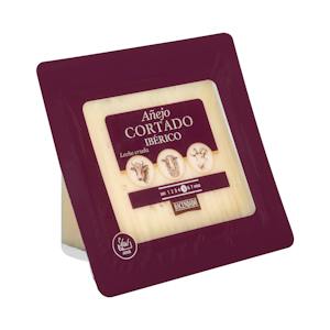 Queso añejo ibérico mezcla Hacendado cortado en cuñitas