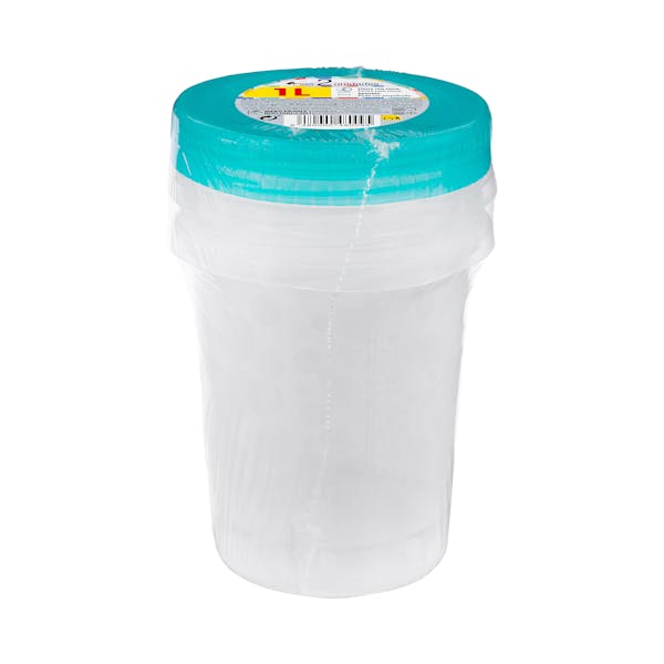 Recipiente de plástico redondo 1L Bosque Verde