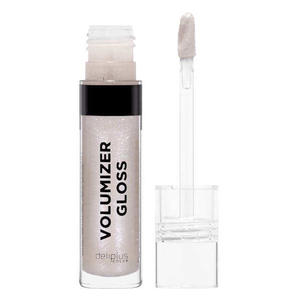 Imagen de Brillo de labios Volumizer gloss Deliplus 07 transparente con destellos